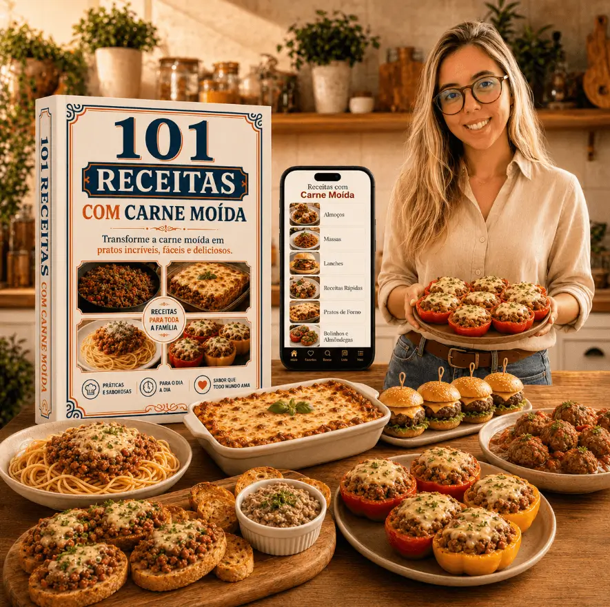 101 Receitas de Carne Moída da Chef Luana